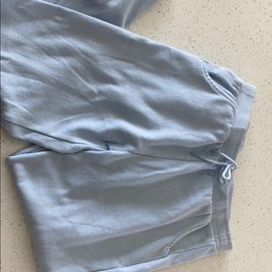 blue sweat pants